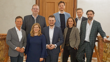 Vertreter der FDP Bayern und der bayerischen IHKs im Nachgang des Spitzengesprächs.