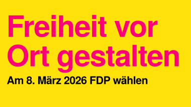 Am 8. März 2026 FDP wählen!